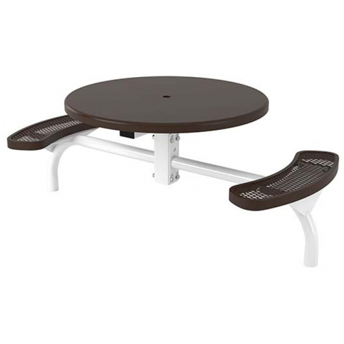 46 in. Round Solid Top Web In-ground Table