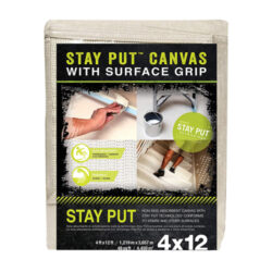 Click image to open expanded view Stay Put Canvas Drop Cloth with Slip Resistant Surface Grip